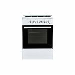 Плита комбинированная Ideal L115, цвет белый ГК, объем электродуховки 65 л, откидная дверца