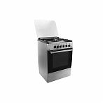 Плита комбинированная Ideal L115, цвет серый, объем электродуховки 65 л, откидная дверца