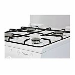 Плита газовая De Luxe 5040.45г-001, цвет белый, объем духовки 43 л, откидная дверца