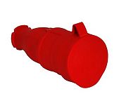 Розетка каучуковая Volsten Sb1-МZ В16-005 красная прямая IP54