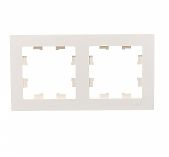 Рамка 2-местная Schneider Electric AtlasDesign ATN00202 универсальная, бежевая