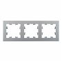 Рамка 3-местная Schneider Electric AtlasDesign ATN000303 универсальная, алюминий