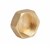Заглушка резьбовая Gappo G1218.08 ВР 1х1/2" для трубопровода, латунь