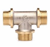 Тройник резьбовой TST 1/2"x1/2"x1/2" НР-НР-НР латунь TST.145.030303