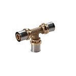 Тройник Giacomini RM151, 26 x 3, 20 x 2, 26 x 3, латунь, для труб GIACOTHERM, GIACOFLEX и многослойных труб