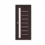 Дверь межкомнатная Браво-27 Wenge Melinga Magic Fog  ДО70, 153-1301, со стеклом 2000 x 700 мм