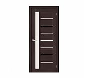 Дверь межкомнатная Браво-27 Wenge Melinga Magic Fog  ДО80, 153-1302, со стеклом 2000 x 800 мм