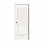 Дверь межкомнатная Прима-3 White Dreamline White Crystal ДO70, 153-0204 со стеклом 2000 x 700 мм