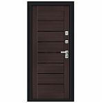 Дверь металлическая Bravo Thermo-2 Wenge Veralinga, букле черное 205х96 R 033-2296