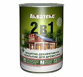 Защитно-декоративное покрытие для дерева Акватекс 2 в 1  полуматовое орегон 0,8 л
