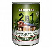 Защитно-декоративное покрытие для дерева Рогнеда Акватекс 2 в 1, полуматовое, 0,8 л, палисандр