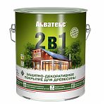 Защитно-декоративное покрытие для дерева Акватекс 2 в 1 полуматовое Венге 2.7л