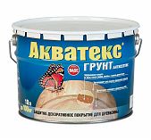 Грунт-антисептик Акватекс 246926, для древесины, защитно-декоративный, бесцветный, 9 л