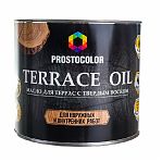 Масло Prostocolor Terrace Oil для террас с твердым воском, Каштан, 2.2л
