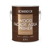 Грунт-антисептик Komandor Wood Fasde Aqua Primer 2.7 л 271043