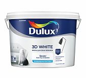 Краска DULUX 3D для стен и потолков, матовая, белая 9л