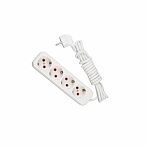 Удлинитель Lezard 720 0402 401 ПВС, с заземлением, 4 розетки, 2 м, 3.5 кВт