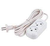 Удлинитель Universal E-202 65986 ПВС, без заземления, 2 розетки, 3 м 2.2 кВт