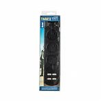 Удлинитель Uniel Travel S-CT3-1.8U Black 4USB, ПВС, без заземления, 3 розетки, 1.8 м, 2.5 кВт