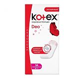 Прокладки ежедневные Kotex Deo ультратонкие дышащие 56 шт