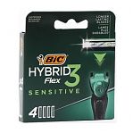Сменные кассеты Bic Flex 3 Hybrid Sensitive 4 шт