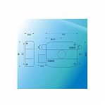 Замок накладной MSM RL 14-B:BK ключ-ключ чёрный