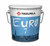 Краска латексная Tikkurila Euro 7, для внутренних работ, матовая, белая 2.7 л
