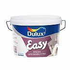 Краска Dulux Easy для внутренних рабт, для обоев и стен, матовая, белая, 2.5 л
