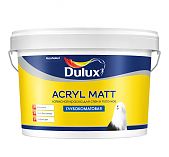 Краска DULUX ACRYL MATT для стен и потолков, латексная, глубокоматовая, белая 2,25л