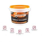 Краска Krafor, моющаяся, для помещений с повышенной влажностью, матовая, супербелая 6.5 кг