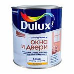 Краска-грунт Dulux 2 в 1, окна и двери, полуматовая, белая, база BW/А 0.75л