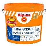 Краска Alpina Expert Ultra Fassade фасадная с силиконом матовая База 1 белая, 9 л