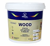 Краска Pelligrina Pearl Wood атмосферостойкая для дерева и мебели, акриловая, полуглянцевая, База А, белая, 2.7 л 