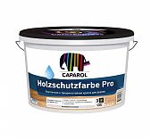 Краска CAPAROL Holzschutzfarbe Pro эластичная трещиностойкая для дерева, База 3 бесцветная 8.46 л
