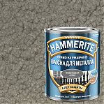 Краска Hammerite для металла прямо на ржавчину 3 в 1 с молотковым эффектом RAL 7042 серая 2 л
