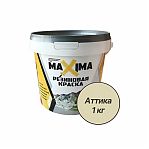 Краска Maxima, резиновая, для внутренних и наружных работ, матовая, №112 аттика, 1 кг