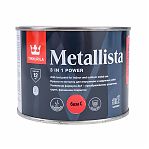 Краска Tikkurila 3в1 Metallista, по ржавчине, глянцевая, бесцветная, база C, 0.4 л