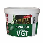 Краска VGT ВД-АК-1180, для наружных и внутренних работ, матовая, белоснежная, 7 кг