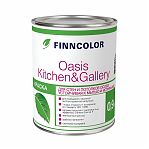 Краска Finncolor Oasis Kitchen & Gallery, особо устойчивая к мытью, матовая, белая, 0.9 л