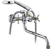 Смеситель для ванны Frud R22118-6 зелёный, хром