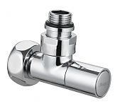Кран угловой Gappo для полотенцесушителя, хром, НР-ВР, 1х1/2, G476.0604, 1 шт.