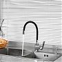 Смеситель для кухни Frud R43151-6 гибкий излив, черный
