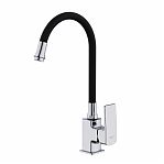 Смеситель для кухни Frud R43151-6 гибкий излив, черный