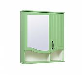 Шкаф зеркальный навесной Runo Марсель 65 зеленый