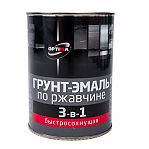 Грунт-эмаль Optima 3-в-1 по ржавчине, быстросохнущая, матовая, синяя, 0.8 кг