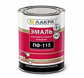 Эмаль Лакра ПФ-115 для внутренних и наружных работ, алкидная, глянцевая, зеленая, 2 кг