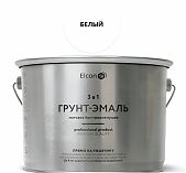 Грунт-эмаль Elcon 3 в 1, для внутренних и наружных работ, по ржавчине, матовая, белая, 2.0 кг