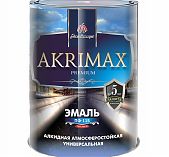Эмаль алкидная ПФ-115 Akrimax Рremium, серая 0,8 кг