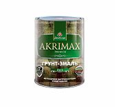 Грунт-эмаль глянцевая 3 в 1 Akrimax Premium, голубая 0,8 кг