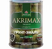 Грунт-эмаль 3в1 Akrimax-Premium, глянцевая, коричневая 1.7 кг